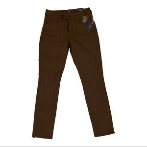 NYDJ Brown Slim Jeans Size 10 NWT